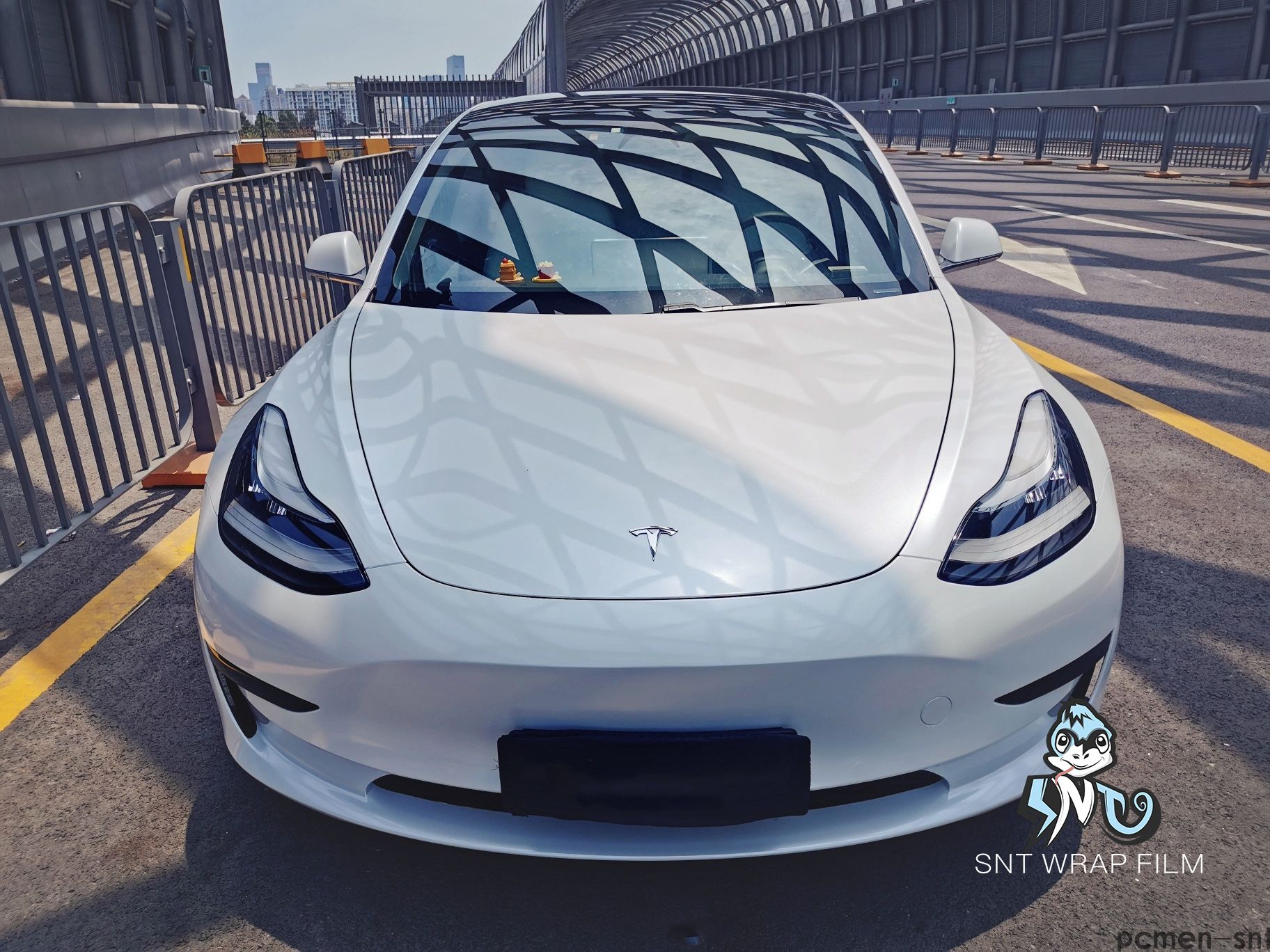 特斯拉 超亮金属雪山白